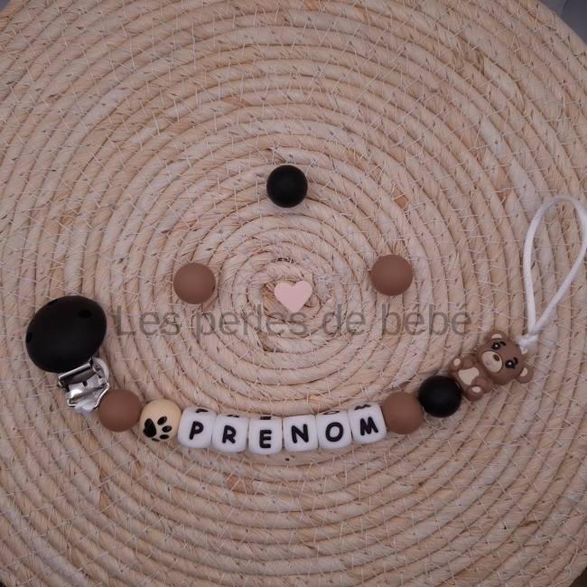 Attache-tétine Ours Brun