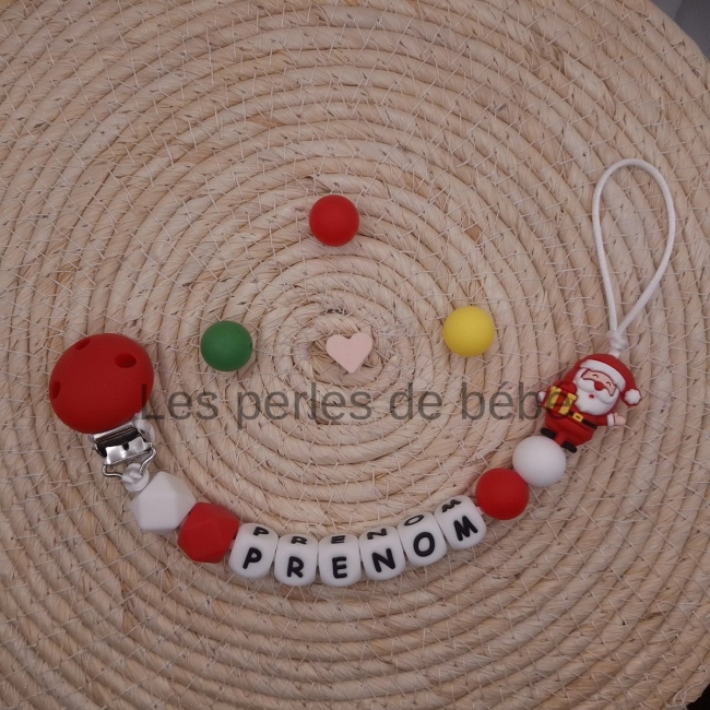 Attache-tétine Pere-Noël