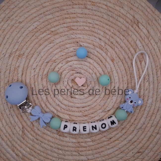 Attache-tétine koala Bleu Paste