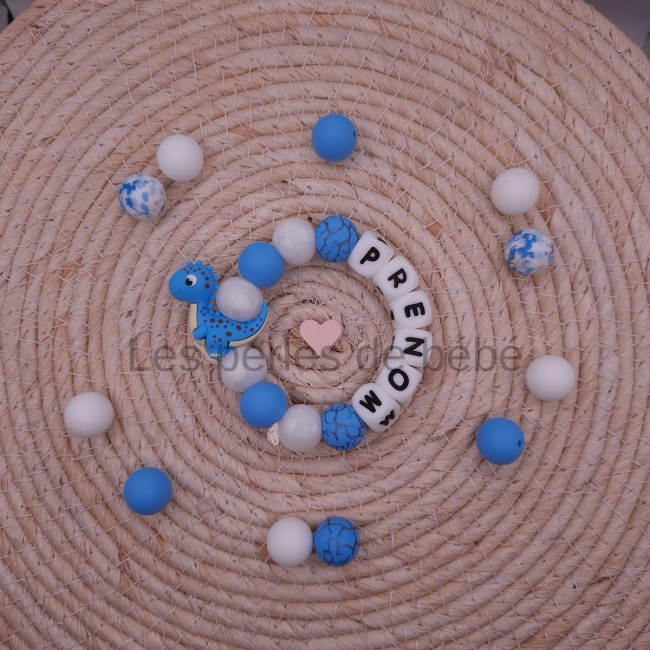 Anneaux de Dentition Dinausore Bleu