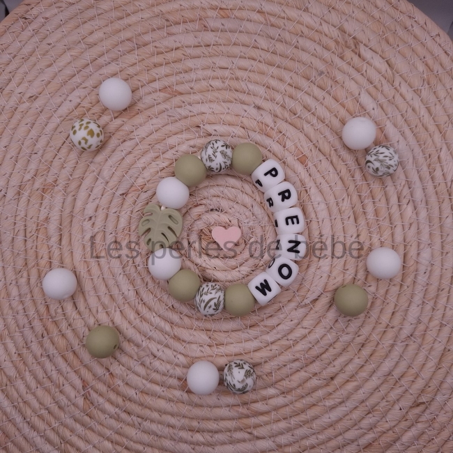 Anneaux de Dentition Feuilles Vert Sauge