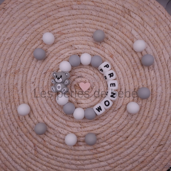 Anneaux de Dentition Ourson Gris