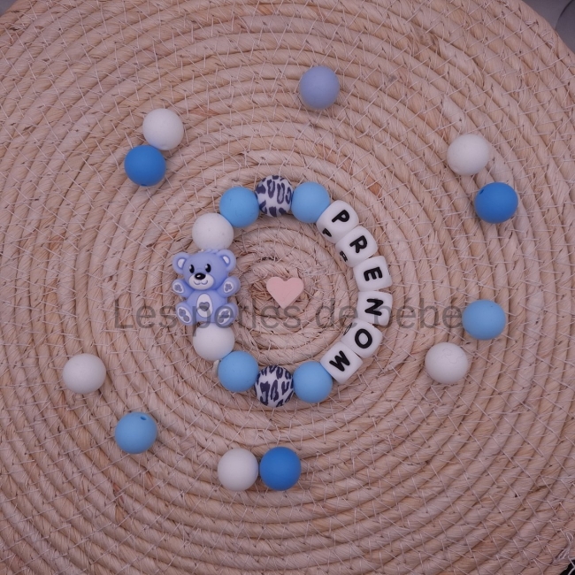 Anneaux de Dentition Ourson Bleu Pastel