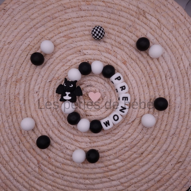 Anneaux de Dentition Dragon Noir