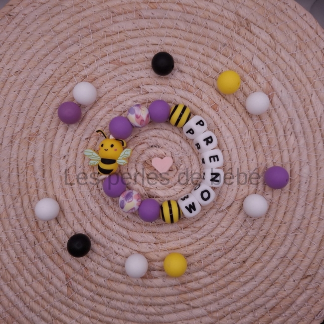 Anneaux de Dentition Abeille Violet