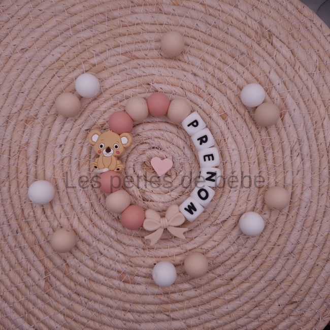 Anneaux de Dentition Koala Orange Pastel