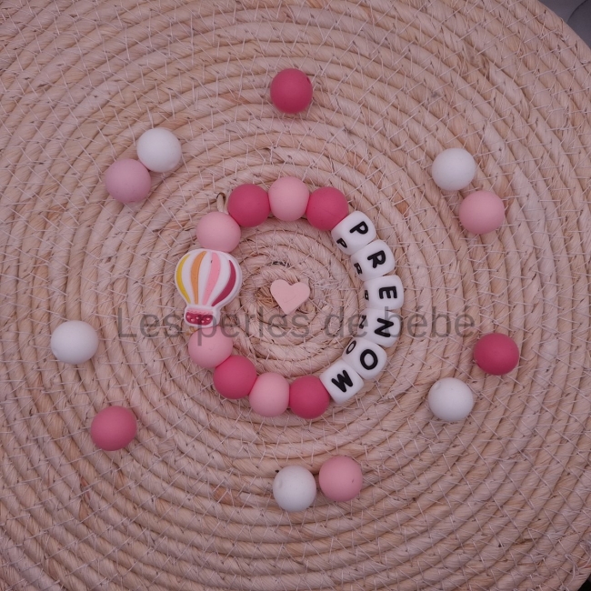 Anneaux de Dentition Arc-en-ciel rose