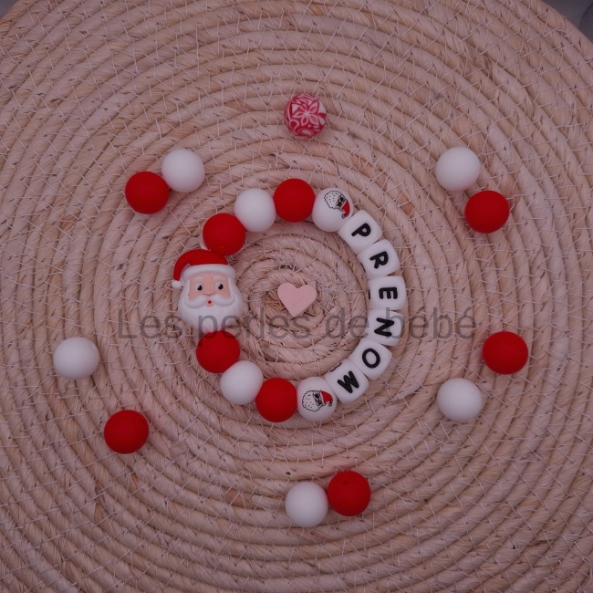 Anneaux de Dentition Tête Pére Noël 