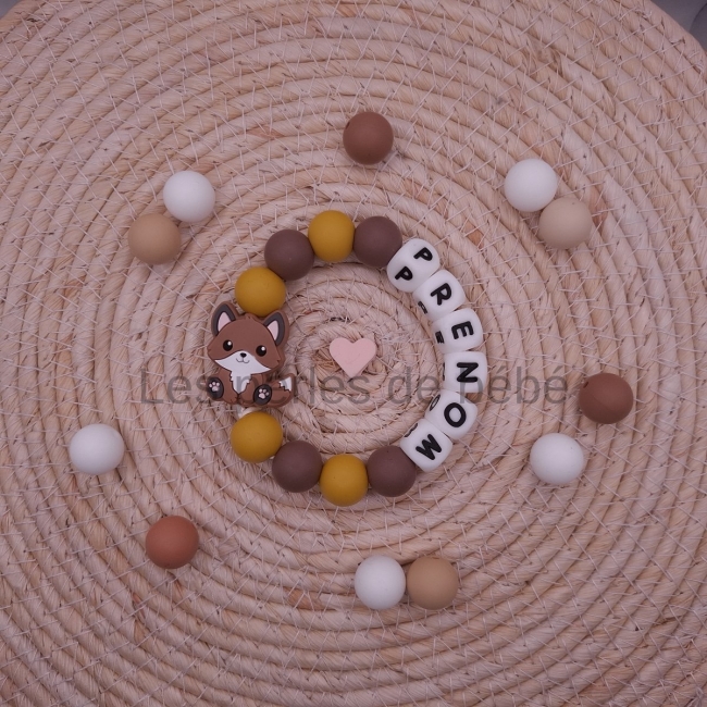 Anneaux de Dentition Renard Marron