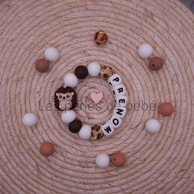 Anneaux de Dentition Hérisson Marron