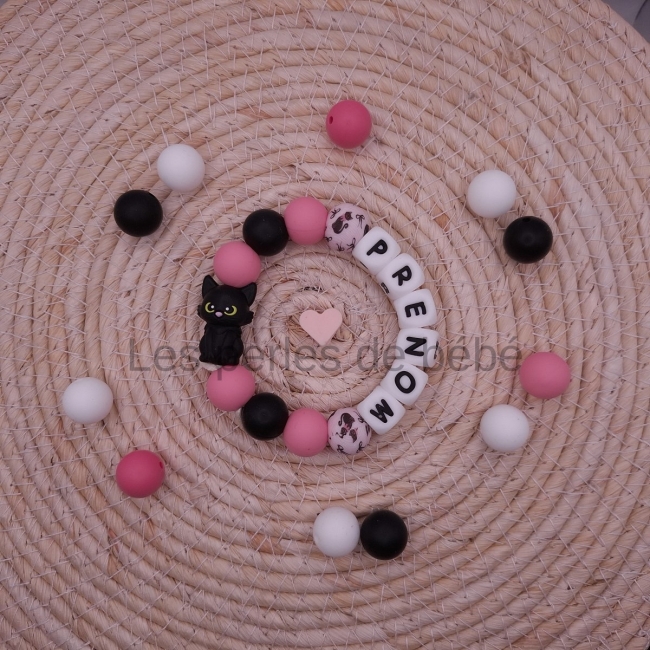 Anneaux de Dentition Chat Noir