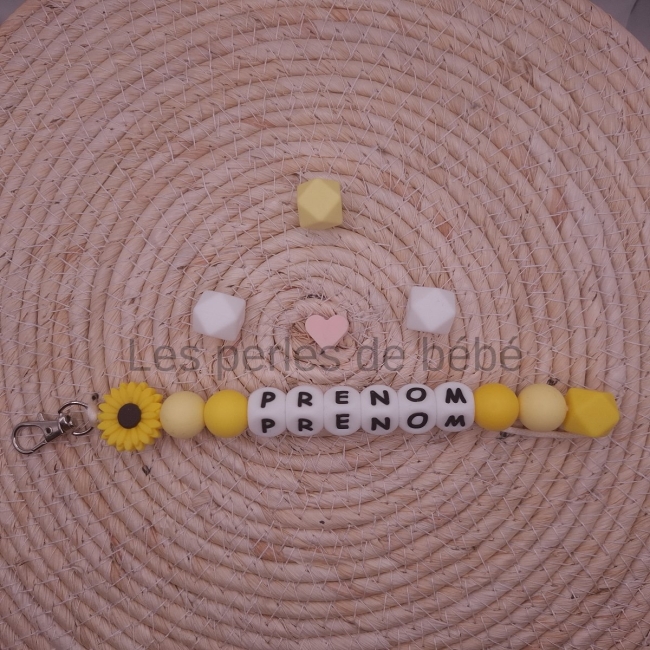 Porte-clé Marguerite Jaune